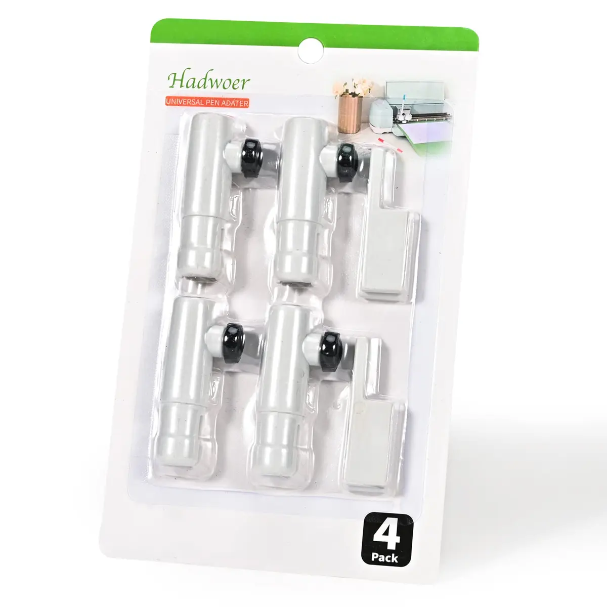 Hadwoer 4-Pack Pen Adapter Set Compatible with Cricut Explore and Maker | Expand Pen Use, Precise Height Adjustment - main product image