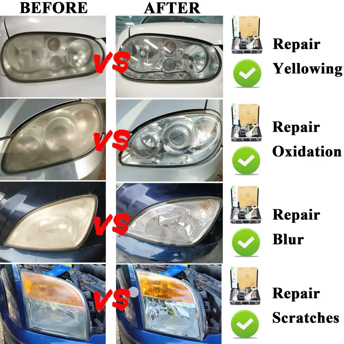 Pmbqifay Headlight Restoration Liquid 200ml | Restores Clarity, Increases Visibility & Safety - view 3