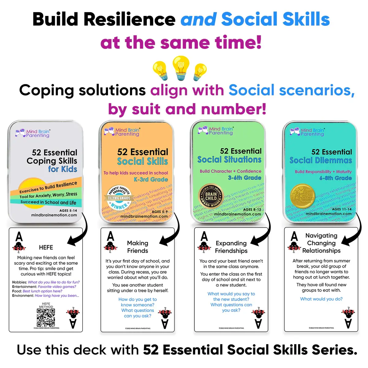 Mind Brain Emotion 52 Essential Social Skills Lessons & Teaching Tool Kit | Social Emotional Learning Activities for Parents, Teachers, School Counselor (Kindergarten, Elementary Kids) - view 5
