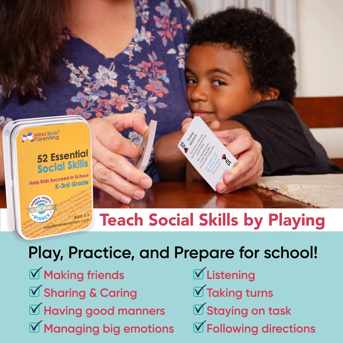 Mind Brain Emotion 52 Essential Social Skills Lessons & Teaching Tool Kit | Social Emotional Learning Activities for Parents, Teachers, School Counselor (Kindergarten, Elementary Kids) - view 3