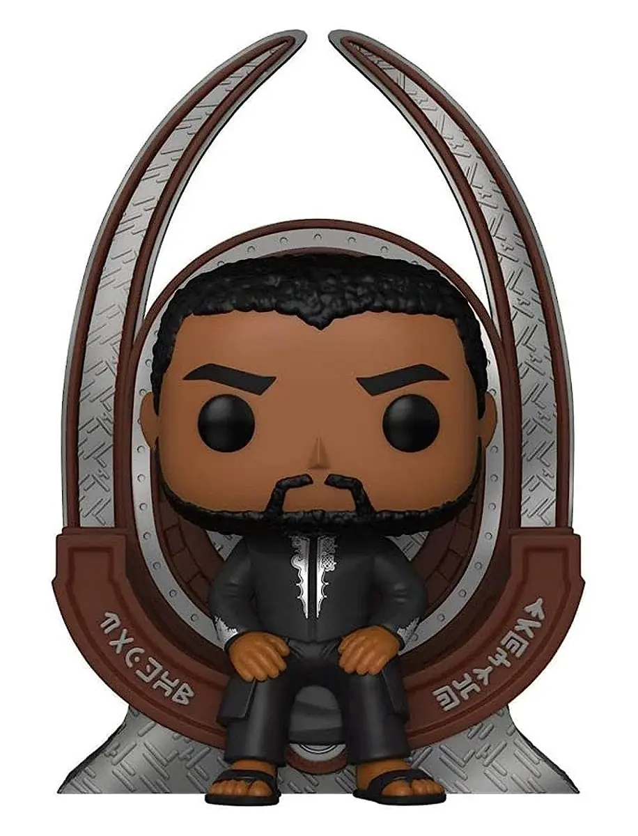 Funko Pop! Deluxe Marvel: Black Panther S1 - T'Challa on Throne Vinyl Figure | Special Edition, 1 Count, Vinyl Collectible - main product image