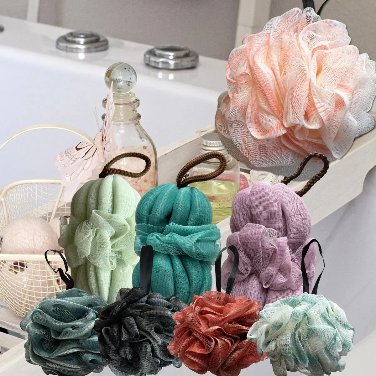 GXBTOPGO Loofah Sponge 50g | Premium Natural Bath Exfoliator for All Skin Types - view 7