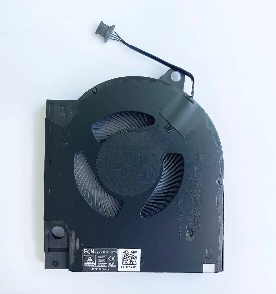 Fleshy Leaf CPU+GPU Cooling Fan Replacement for Dell G15 5510 5511 5515 RTX3060 RTX3050 Series (2-Pack, 9.2/9.6 CFM) - view 5