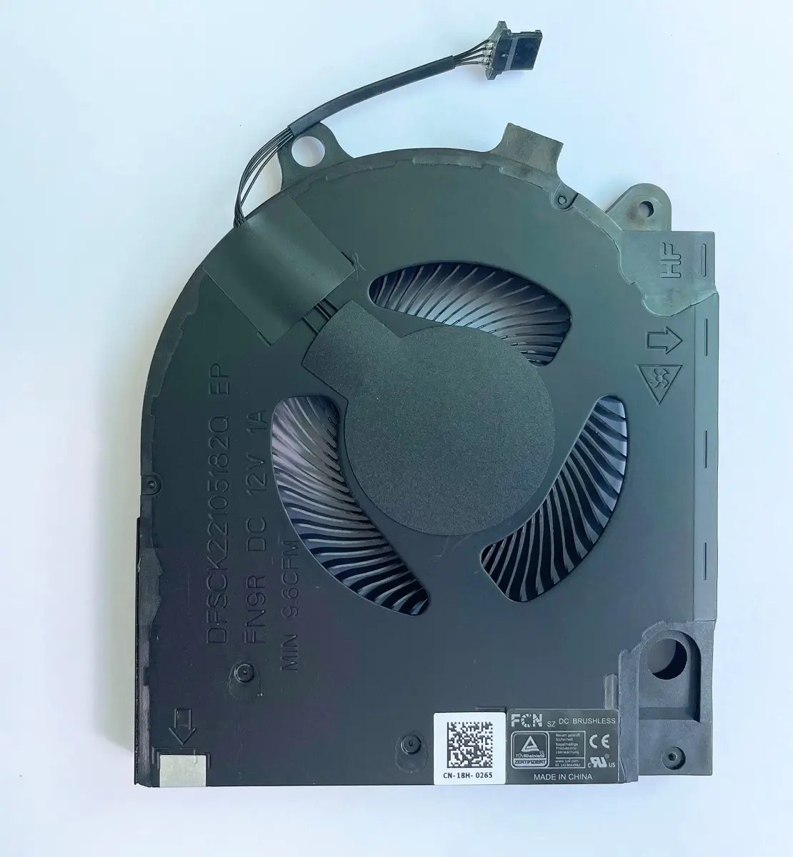 Fleshy Leaf CPU+GPU Cooling Fan Replacement for Dell G15 5510 5511 5515 RTX3060 RTX3050 Series (2-Pack, 9.2/9.6 CFM) - view 3