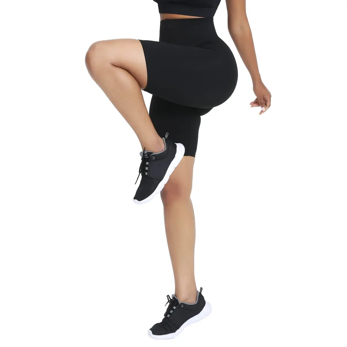 huiming Sauna Sweat Shorts for Women Slimming Compression Workout Thermo Waist Trainer Slimming Leggings Pants Body Shaper | Burn Fat & Shape Waist - view 5