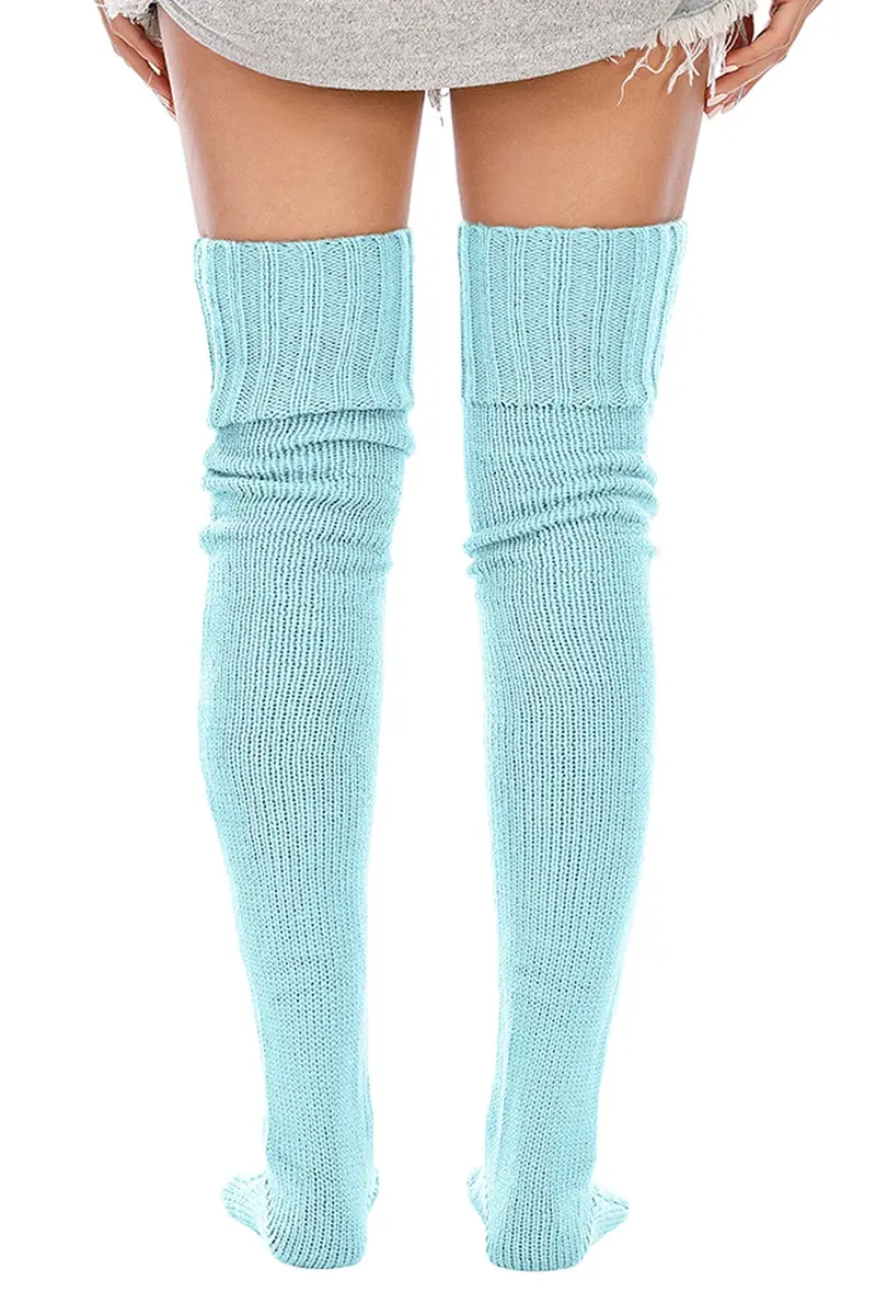 Leoparts Women's Cable Knitted Thigh High Boot Socks Extra Long Winter Stockings Over Knee Leg Warmers | Versatile, Cozy & Stylish (70-120 chars) - view 3