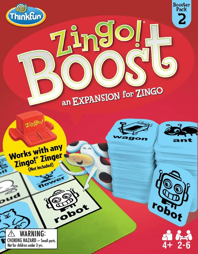 ThinkFun Zingo! Booster Pack #2 - Expansion Pack for Kids 4+ | Brain Word Puzzle Game | Trusted by Families - view 7