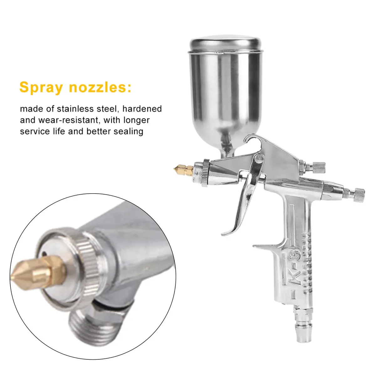 Vikye Spray Pump_Sprayer 125ml | Car & Wood Spray Gun with 0.5mm Nozzle - view 4