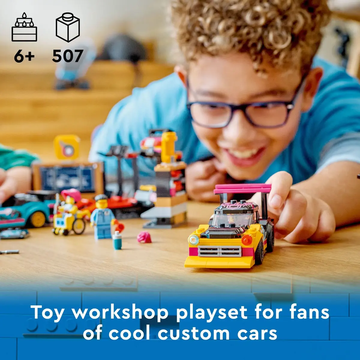 LEGO City Custom Car Garage 60389 | Build & Customize 2 Cars | Gift for Kids 6+ - view 2