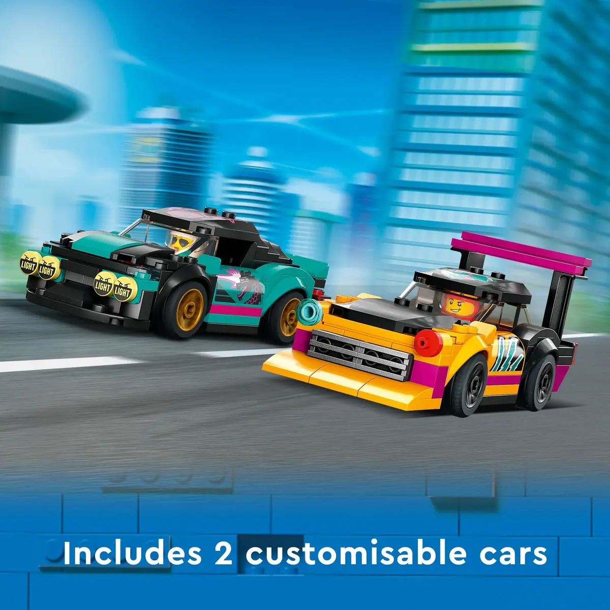 LEGO City Custom Car Garage 60389 | Build & Customize 2 Cars | Gift for Kids 6+ - view 3