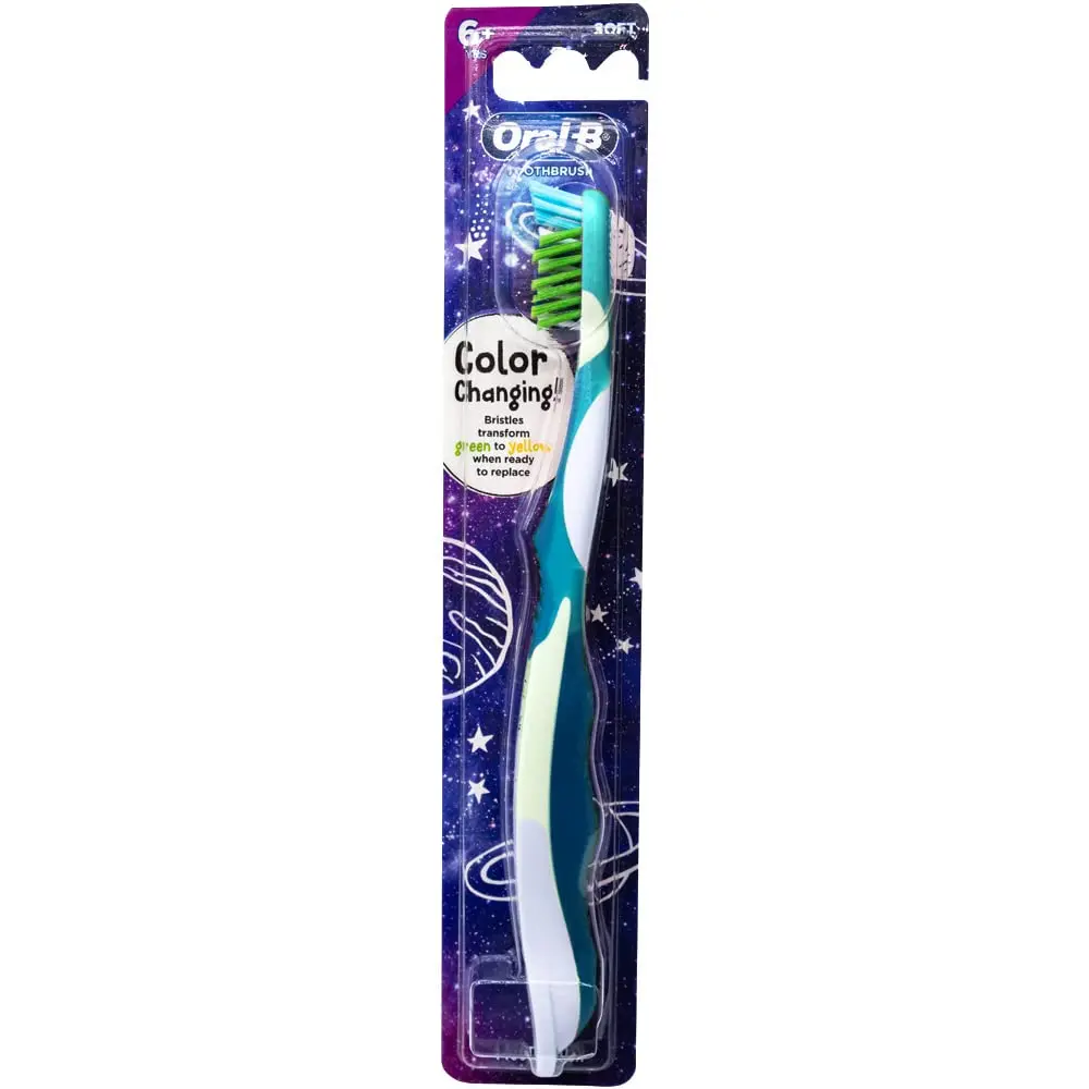 Oral-B Pro-Health Junior CrossAction Galaxy Toothbrush, Ages 6+, Soft - Pack of 6 | Cleans Gaps & Changing Teeth - view 9