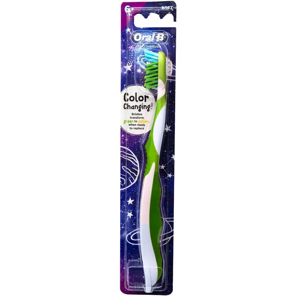 Oral-B Pro-Health Junior CrossAction Galaxy Toothbrush, Ages 6+, Soft - Pack of 6 | Cleans Gaps & Changing Teeth - view 2