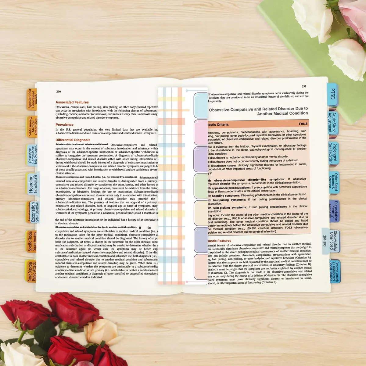 MVPswoo DSM-5-TR Index Tabs | Laminated, Page Numbers, 100 Tabs, Alignment Guide (110 characters) - view 7