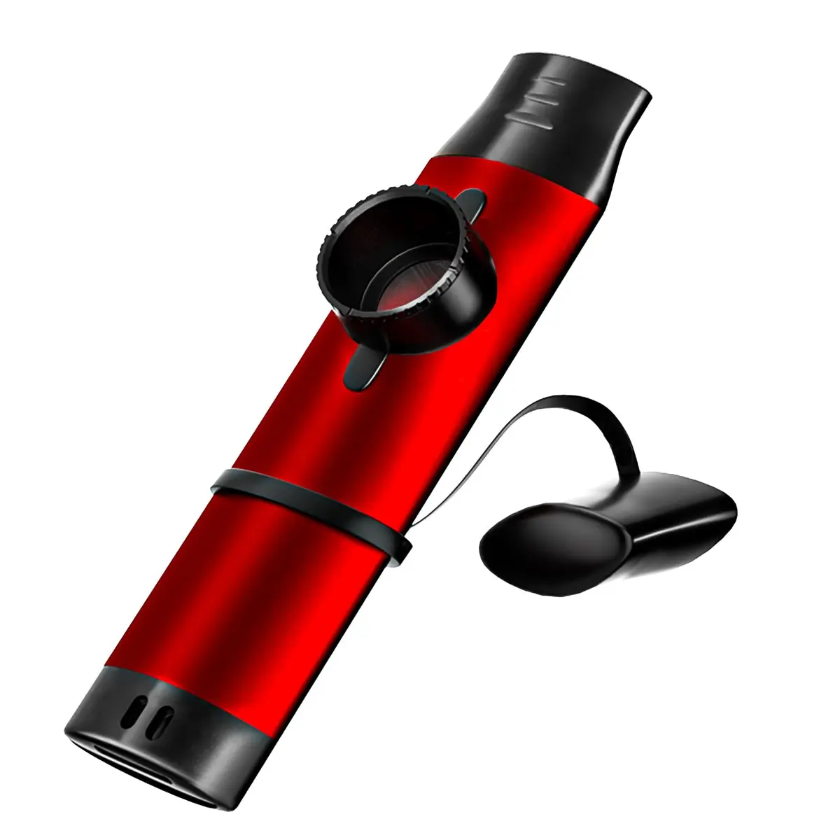 TianChunyue Metal Kazoo 5 Diaphragms | Adjustable Tone for Most Instruments (Red) - main product image