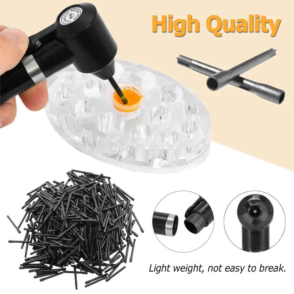 TONBAO Electric Tattoo Ink Mixer Machine Kit with 100 Sticks | Professional Black Agitator for Tattooing & Microblading - view 5