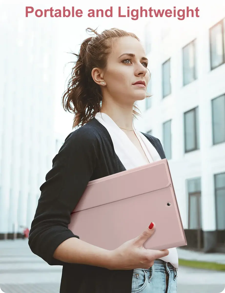 Hamile Pink Backlit Keyboard Case for iPad 9/8/7th Gen 10.2" & Air 3/Pro 10.5" | Detachable Wireless Folio with Pencil Holder - view 8