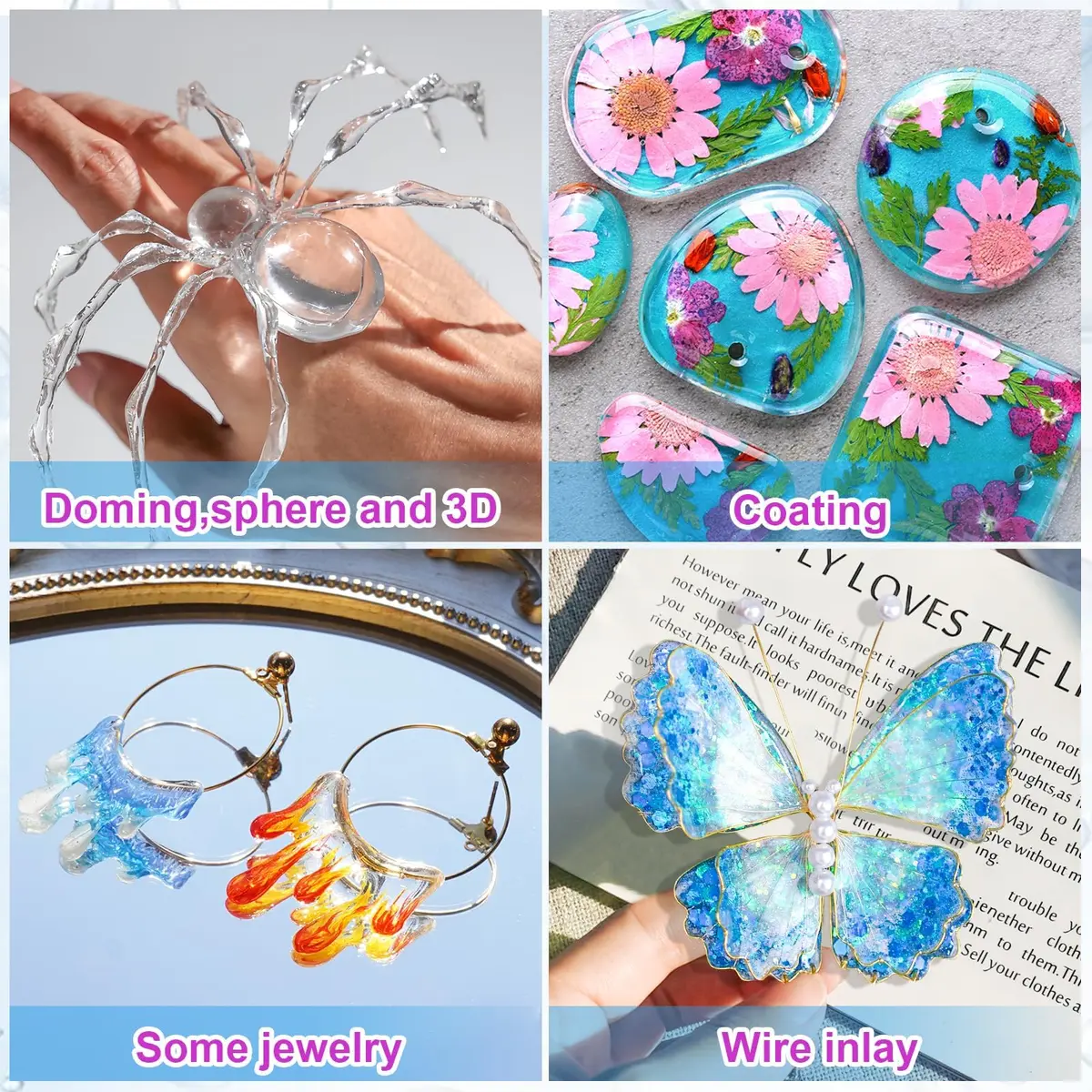 LET'S RESIN UV Resin 200g High Viscosity Clear Hard Type for Crafts, Doming, Coating | Quick-Curing, Low Shrinkage, Anti-Yellowing - view 6