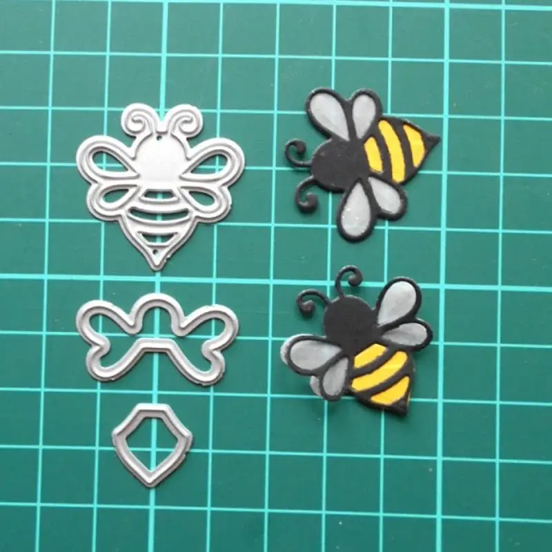 Trdxxx Bee Frame Metal Die Cuts 4.5cm x 4.4cm | Crafting Stencils for Card Making & Scrapbooking - view 2