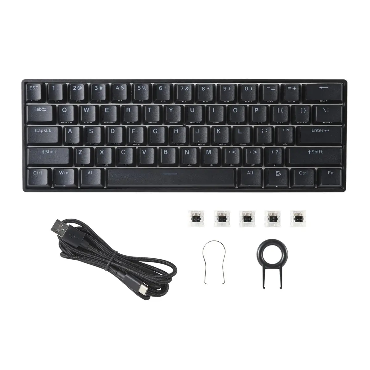 Mad Catz S.T.R.I.K.E. 6 60% RGB Mechanical Keyboard Compact 61 Keys | Responsive Gaming & Office Use - view 3