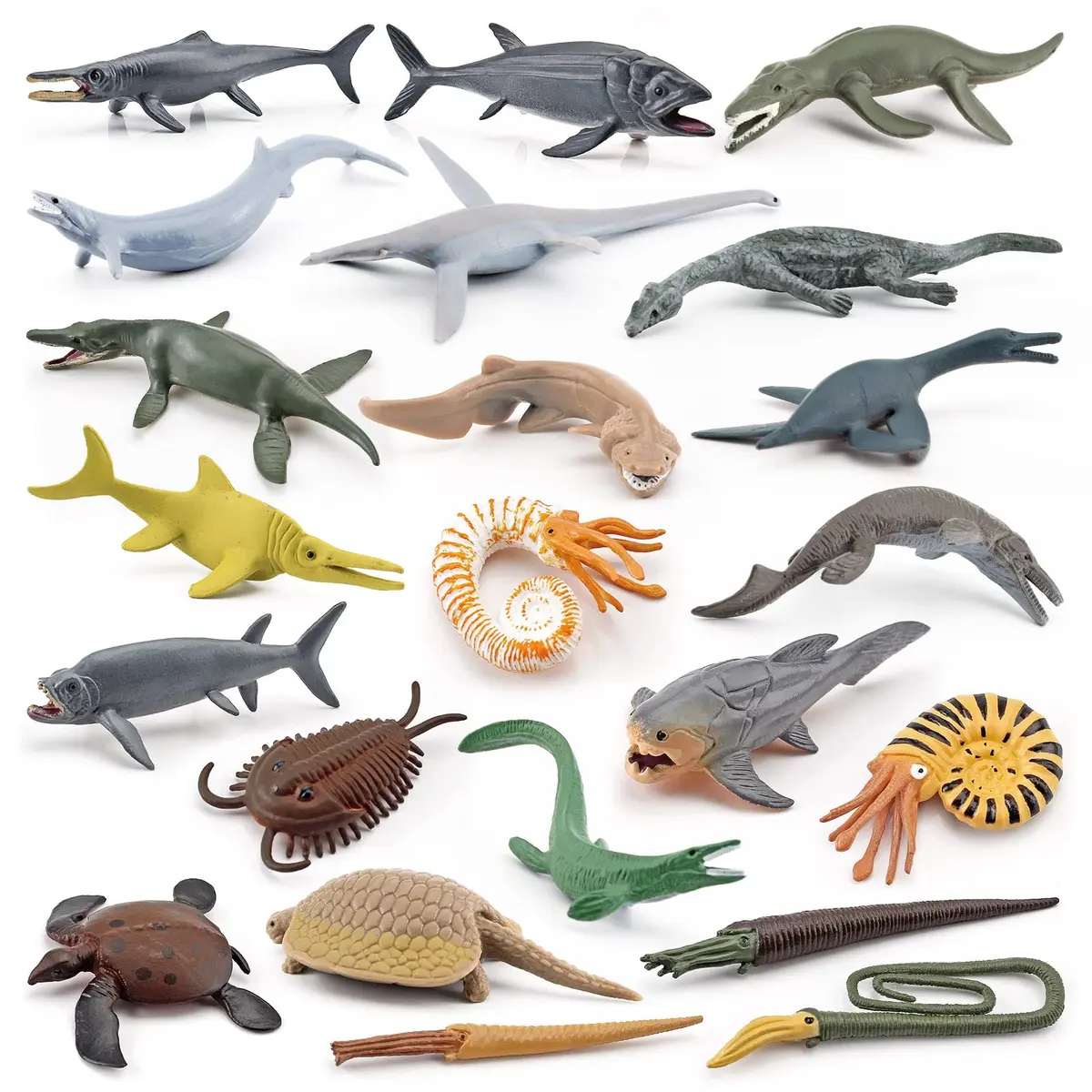 GUFOPONAS 22PCS Prehistoric Sea Creatures Toy Set | 4 Inch Marine Animal Figures for Kids - main product image