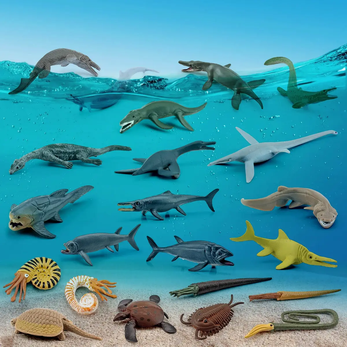 GUFOPONAS 22PCS Prehistoric Sea Creatures Toy Set | 4 Inch Marine Animal Figures for Kids - view 5
