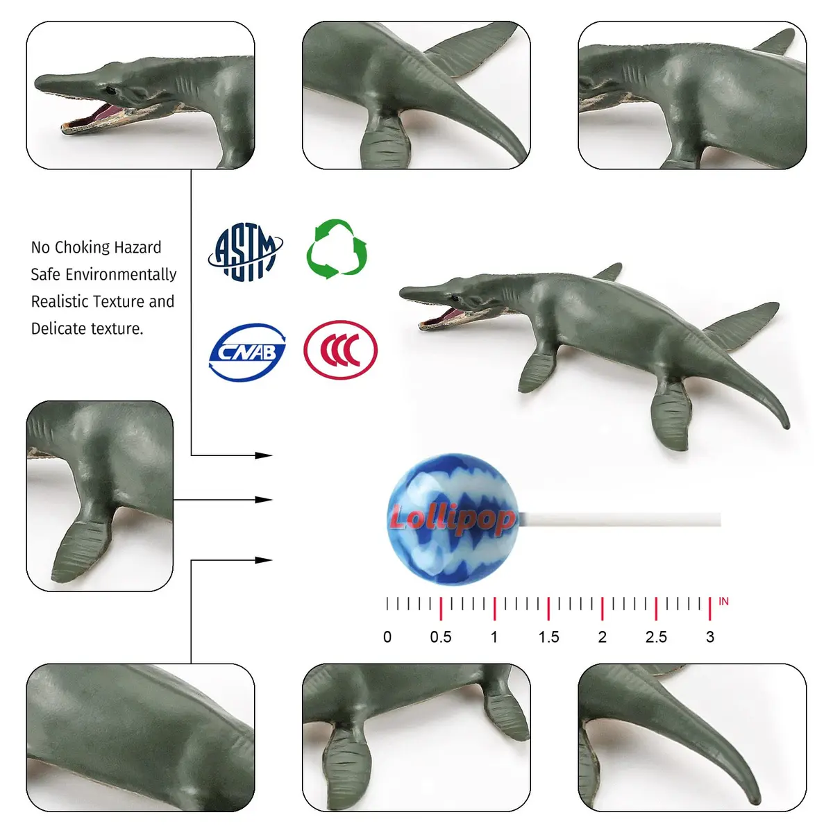 GUFOPONAS 22PCS Prehistoric Sea Creatures Toy Set | 4 Inch Marine Animal Figures for Kids - view 2