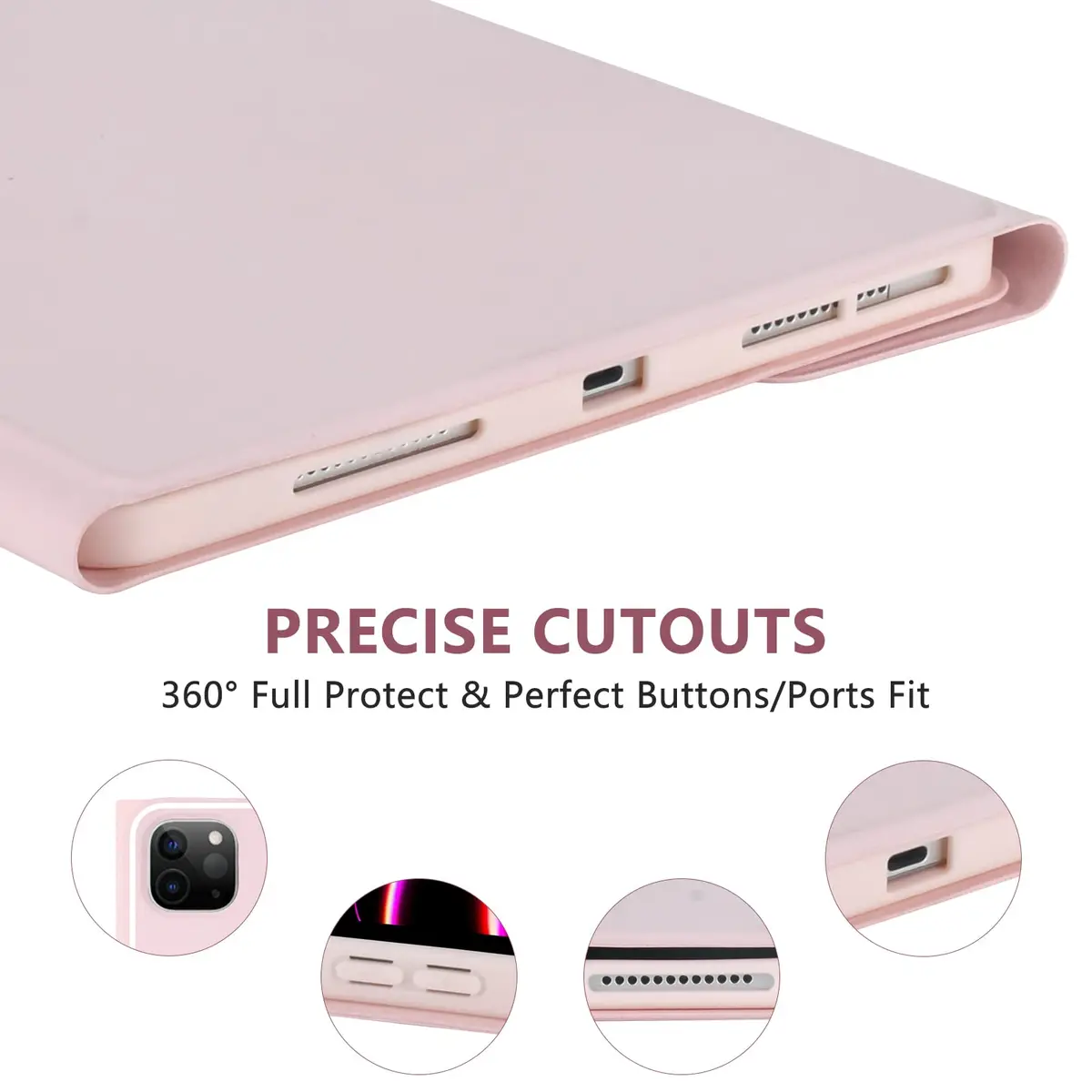 CC Store Keyboard Case for iPad Air 11 Inch Pink | Detachable Bluetooth Keyboard & Pencil Holder - view 5