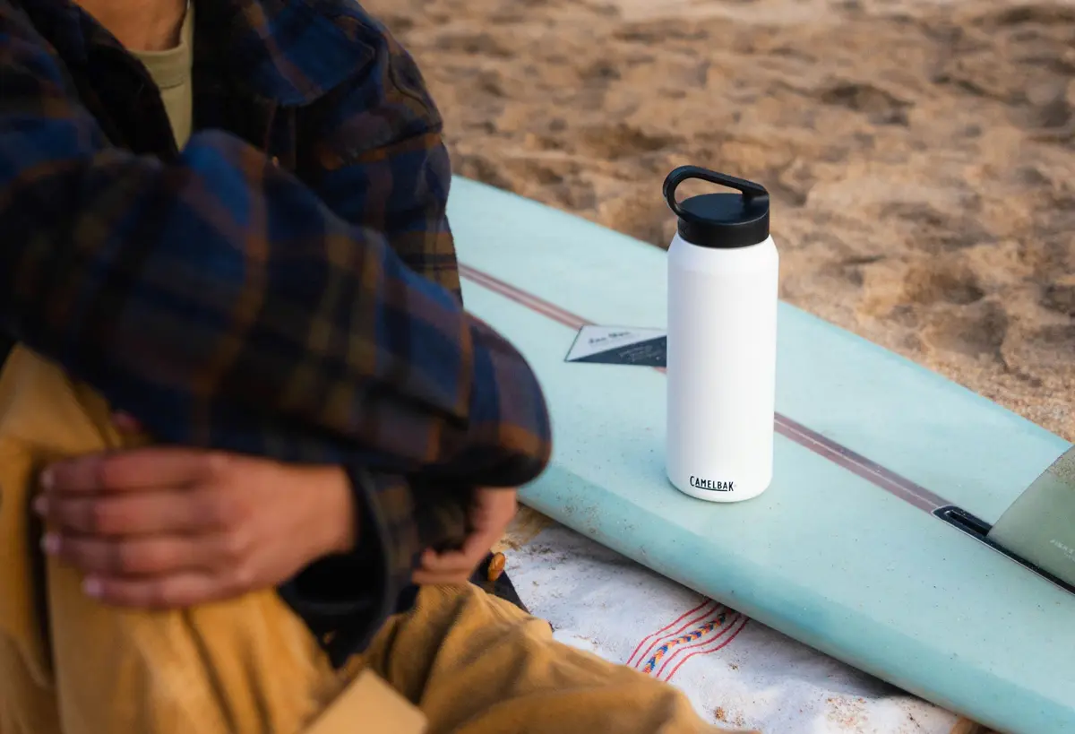 CamelBak Carry Cap Bottle - Vacuum Insulated Stainless Steel - Easy Carry, 25oz, Black - view 5