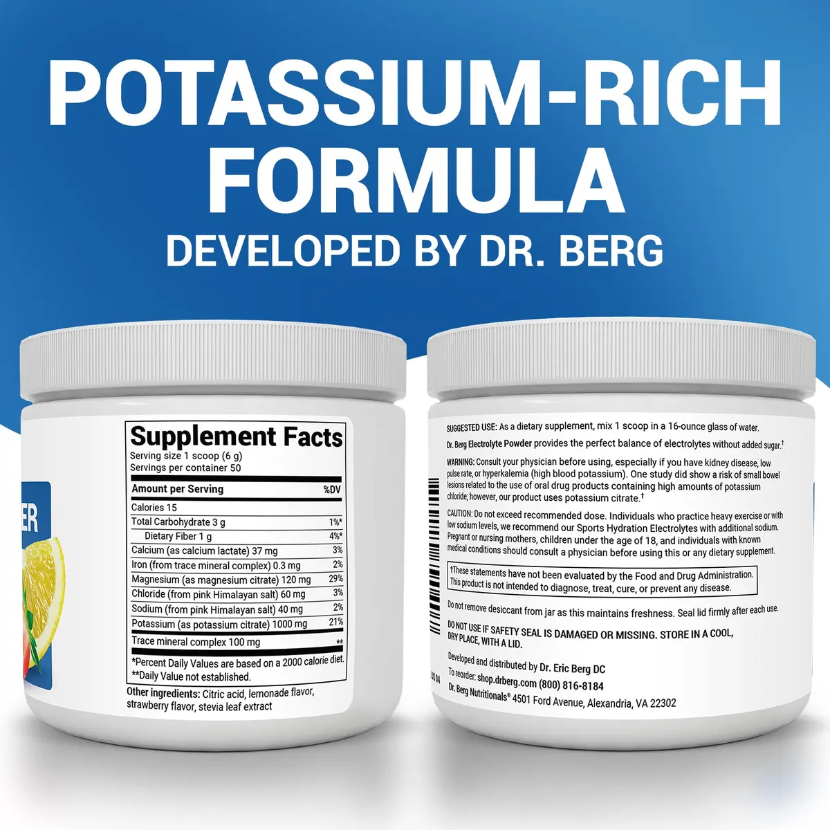 Dr. Berg Zero Sugar Hydration Keto Electrolyte Powder 300g | Supports Ketosis & Hydration - view 3
