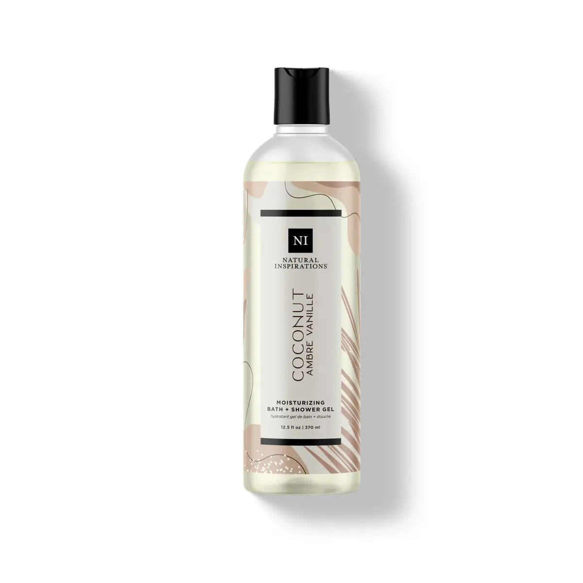Natural Inspirations Coconut Ambre Vanille Moisturizing Bath & Shower Gel 12.5oz | Sulfate-Free, Hydrating & Vegan - main product image