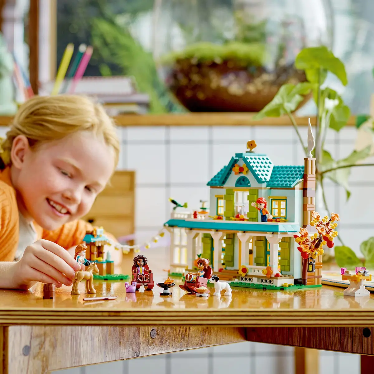 LEGO Friends Autumn's House 41730 | Dolls House Playset with Accessories, Toy Horse & Mia Mini-Doll for Kids 7+ - view 2