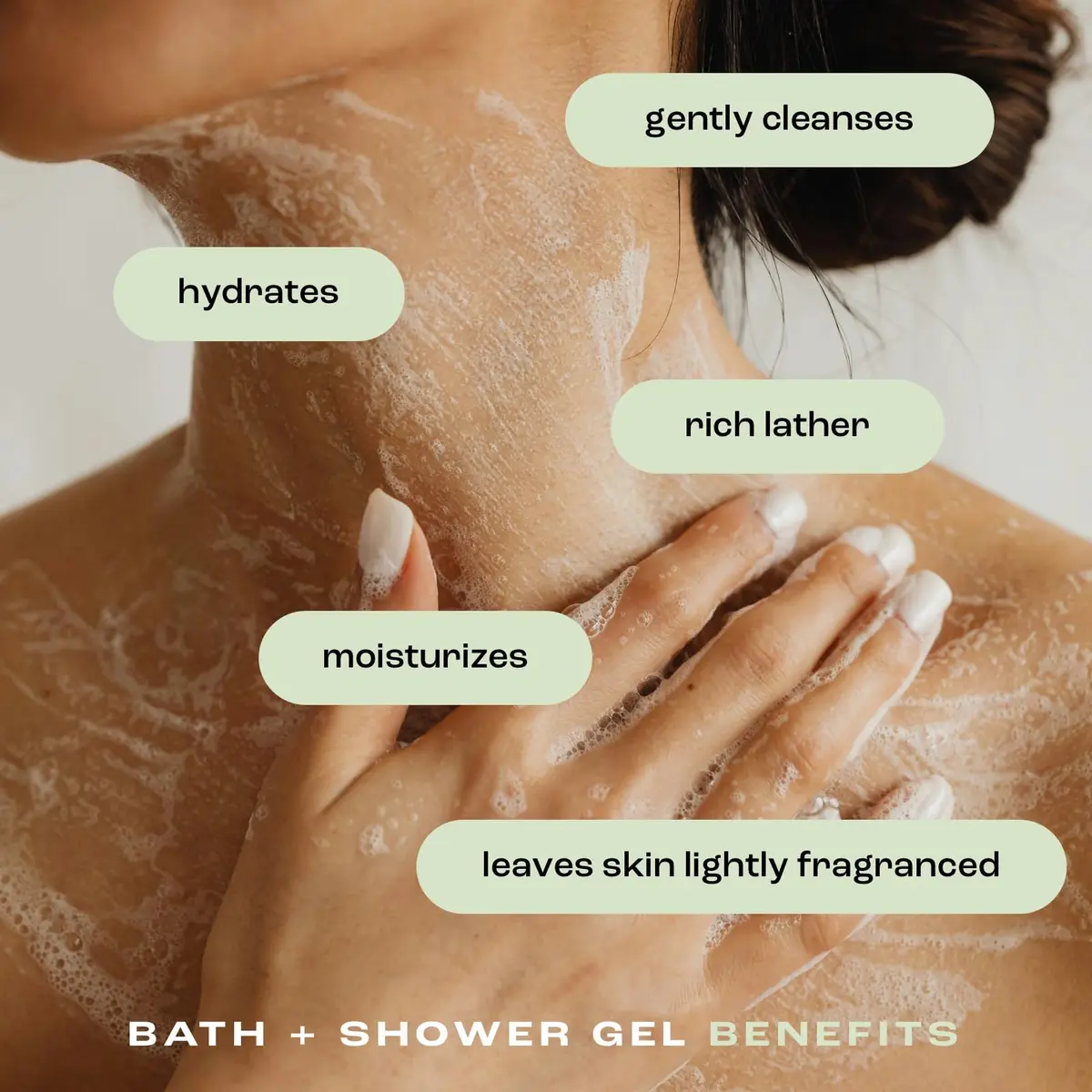 Natural Inspirations Eucalyptus Rosemary Mint Moisturizing Bath & Shower Gel 12.5oz | Sulfate-Free, Vegan, Hydrating - view 3