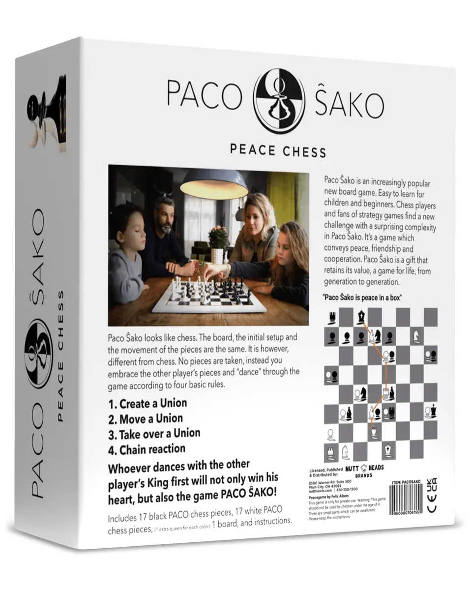 Paco Sako Peace Chess Game | Mindful Strategy for Peace & Fun, 2-Players - view 2