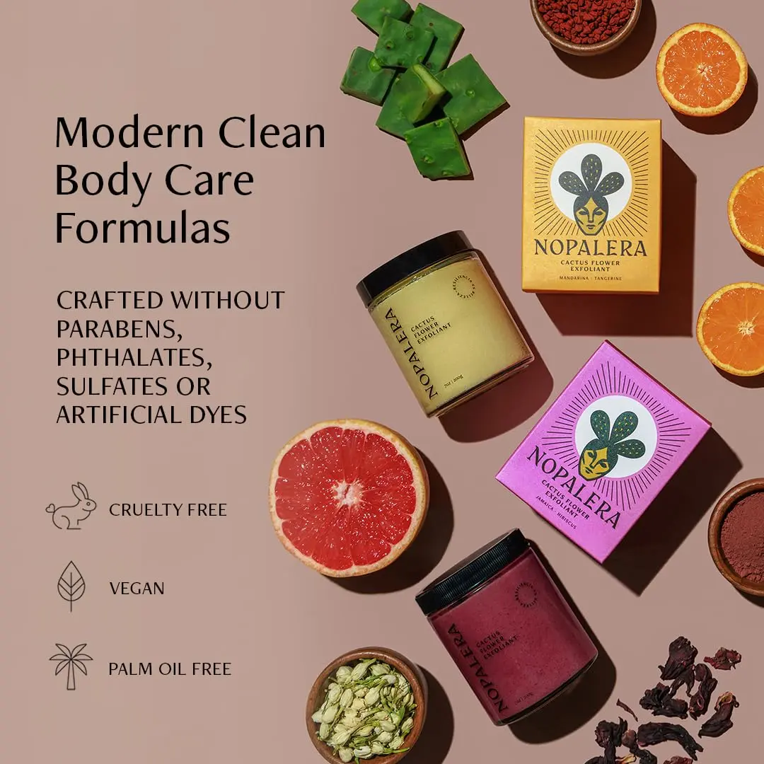 Nopalera Hibiscus Cactus Flower Exfoliant 6 oz | 3-in-1 Cleanser, Moisturizer & Exfoliator, Vegan, Cruelty-Free, Natural Floral Scent - view 6