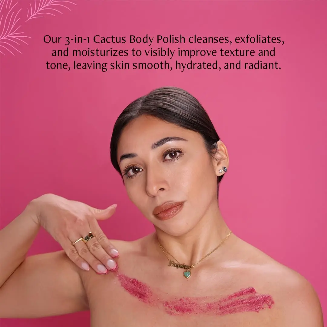 Nopalera Hibiscus Cactus Flower Exfoliant 6 oz | 3-in-1 Cleanser, Moisturizer & Exfoliator, Vegan, Cruelty-Free, Natural Floral Scent - view 3