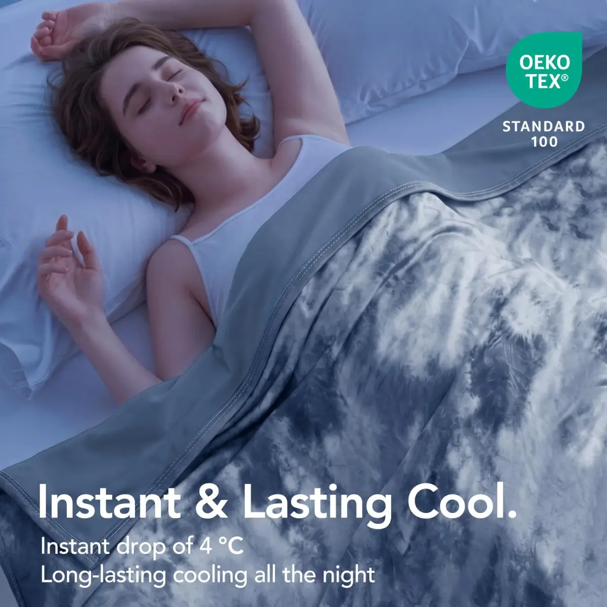 Topcee Cooling Blanket King Size 229cm x 264cm (90"x104") | Breathable Fabric for Hot Sleepers - view 2