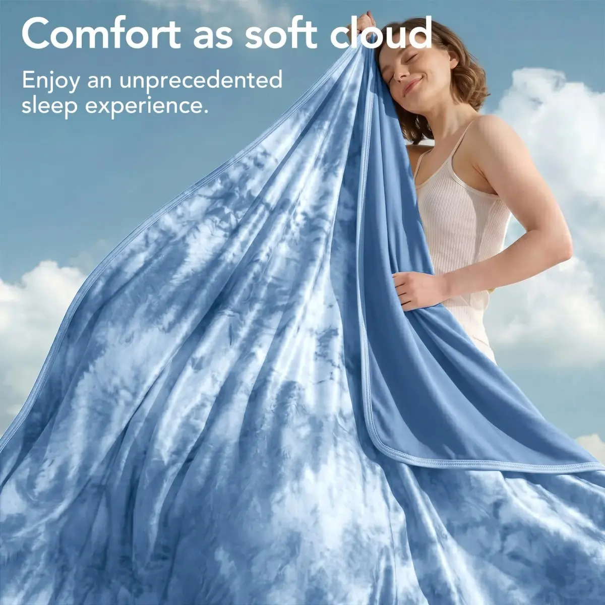Topcee Cooling Blanket Queen Size 228x228 cm (90"x90") | Breathable Fabric for Hot Sleepers - view 6
