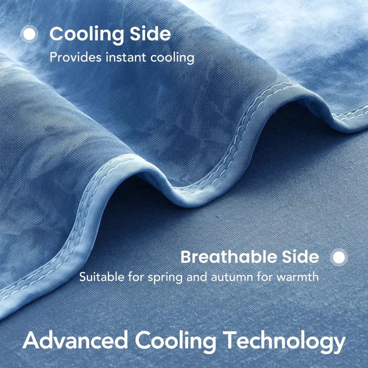 Topcee Cooling Blanket Queen Size 203x224 cm (80"x88") | Breathable & Moisture-Wicking for Hot Sleepers - view 5