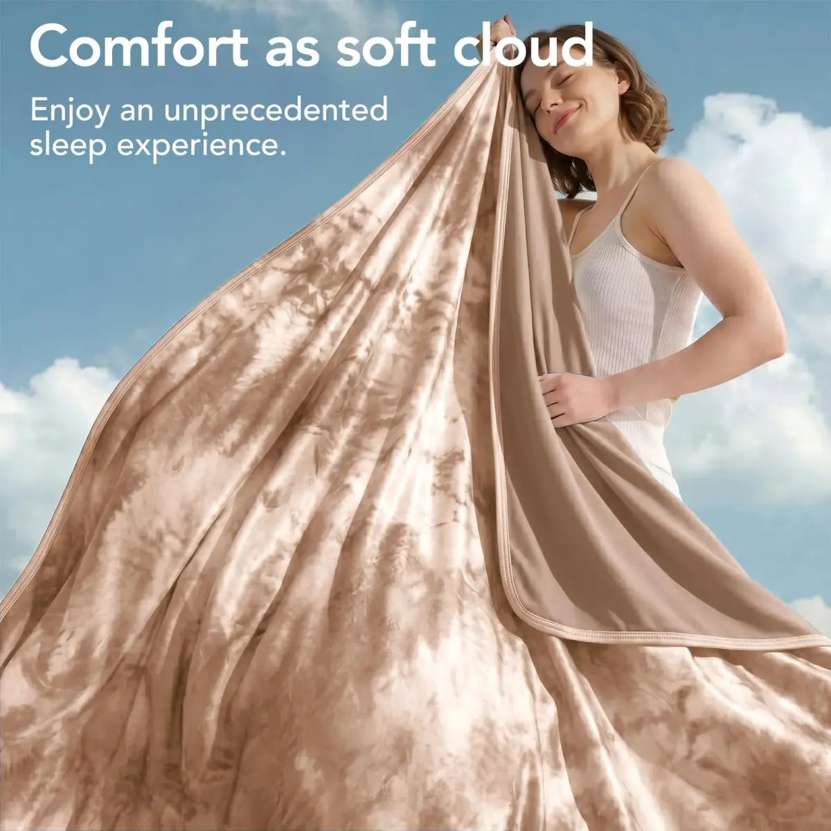 Topcee Cooling Blanket 228x228 cm (90"x90") | Arc-Chill Q-Max>0.35 for Hot Sleepers - view 6