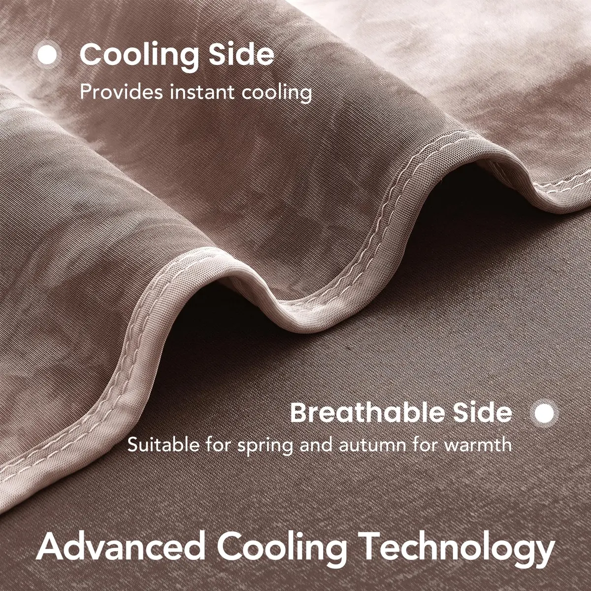 Topcee Cooling Blanket Queen Size 228x228 cm (90"x90") | Breathable & Lightweight for Hot Sleepers - view 5