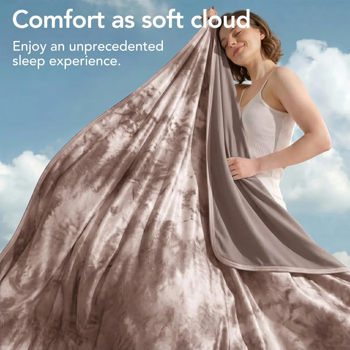 Topcee Cooling Blanket Queen Size 228x228 cm (90"x90") | Breathable & Lightweight for Hot Sleepers - view 6