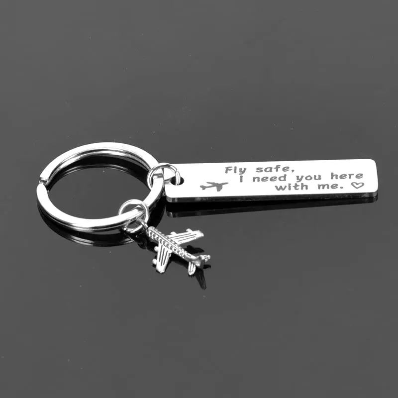 Kefley Fly Safe Keychain | Meaningful Pilot Gifts for Aviation Men - view 6