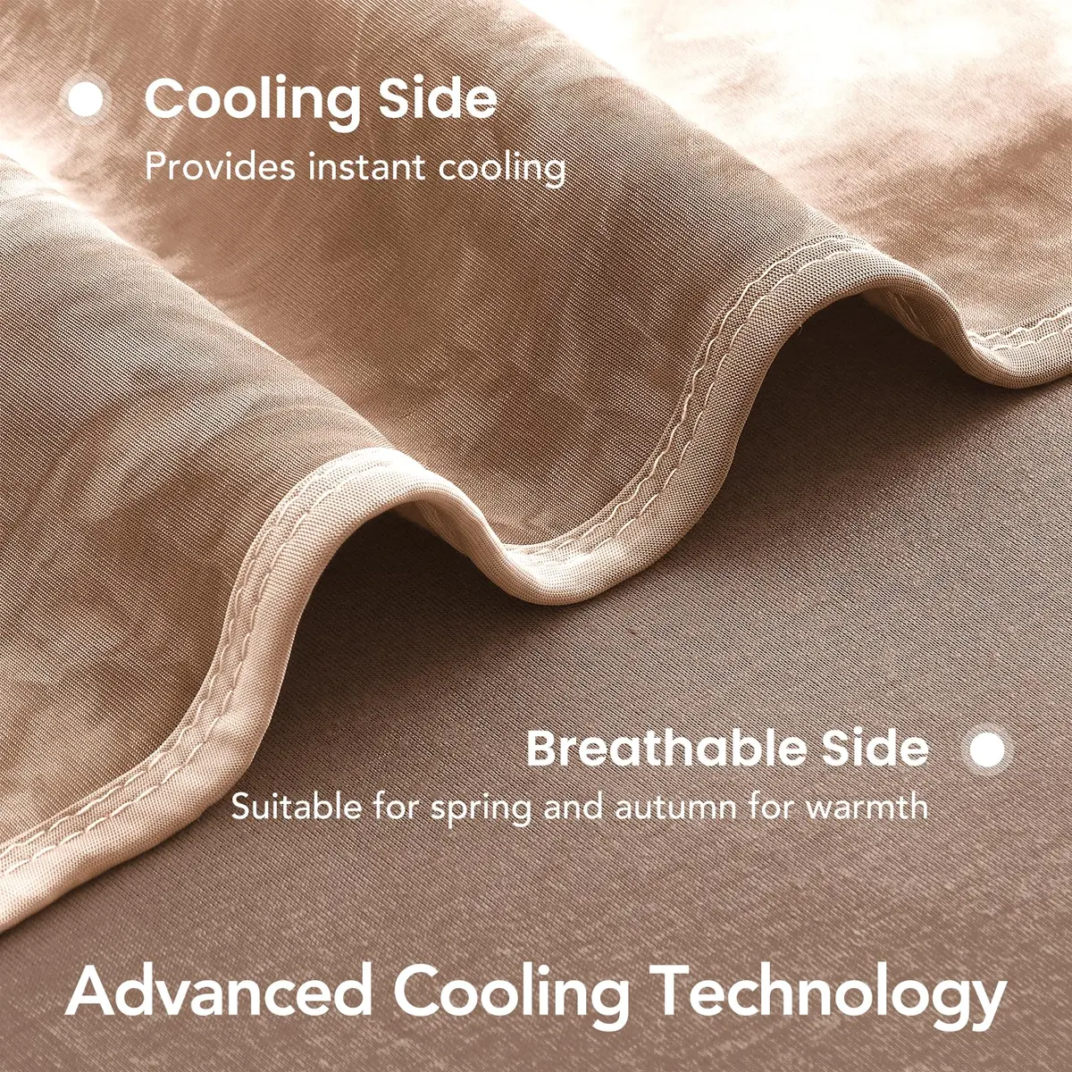 Topcee Cooling Blanket King Size 230x264 cm (90"x104") | Breathable Fabric for Hot Sleepers - view 5