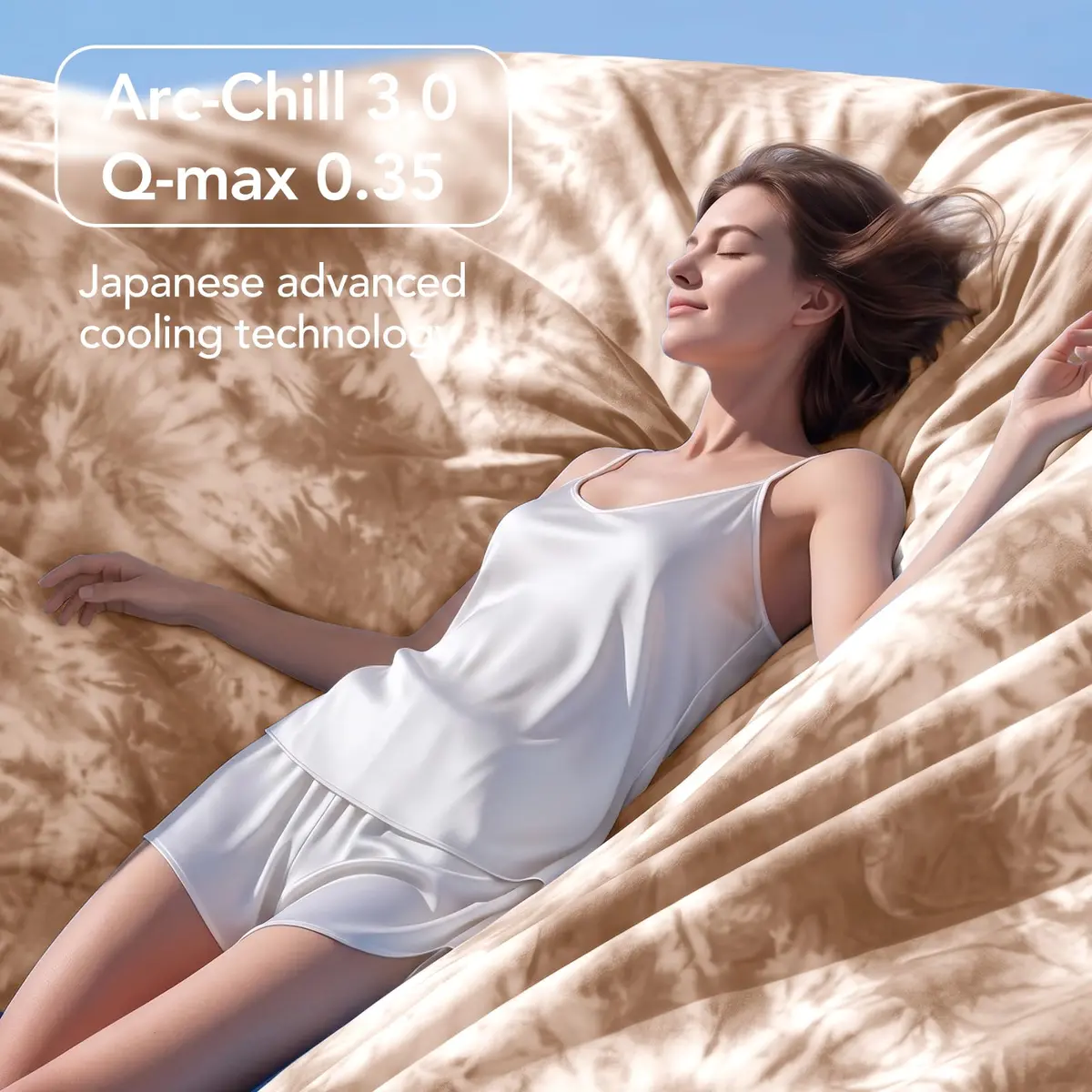 Topcee Cooling Blanket King Size 230x264 cm (90"x104") | Breathable Fabric for Hot Sleepers - view 8