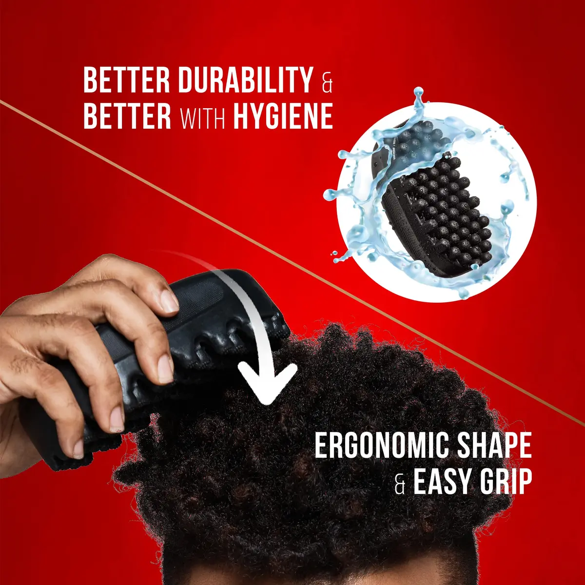 Red by Kiss Hair Brush & Twist Gel Set for Curly Hair | Nourishing & Durable Styling Tools - view 5