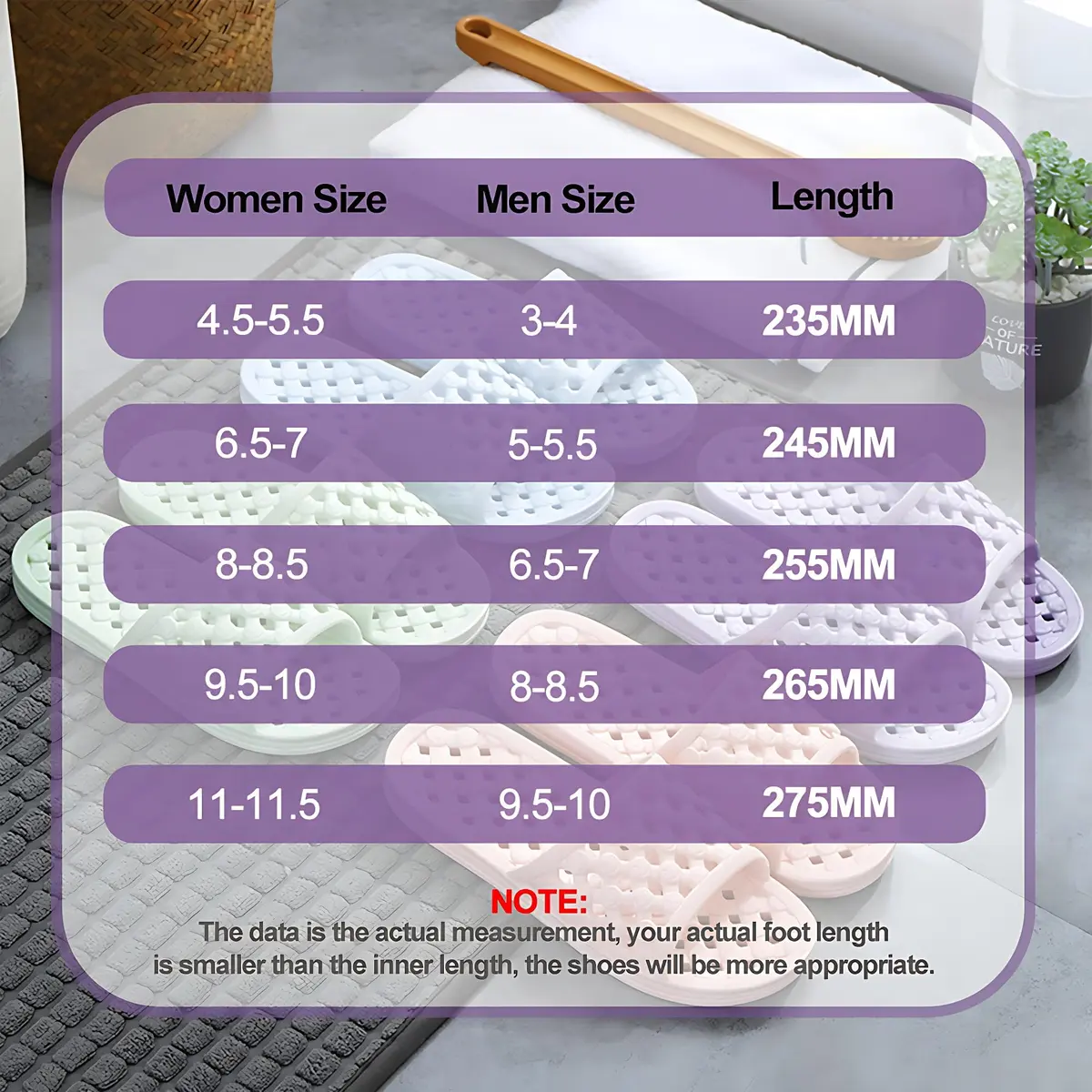 AYYDMY Quick Drying Shower Shoes for Men and Women | Black, US Men 8-10 / Women 9.5-10 - view 7