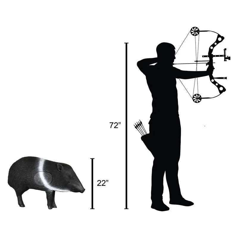 Delta McKenzie Javelina 3D Archery Target 21" x 30" | Self-Healing Foam with Replaceable Core - view 2