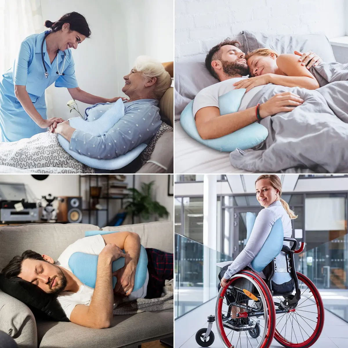 Allersoft Allercool SPJ Pillow for Post Shoulder Surgery Recovery | 33cm (13" L x 4" H x 14" W) - view 10