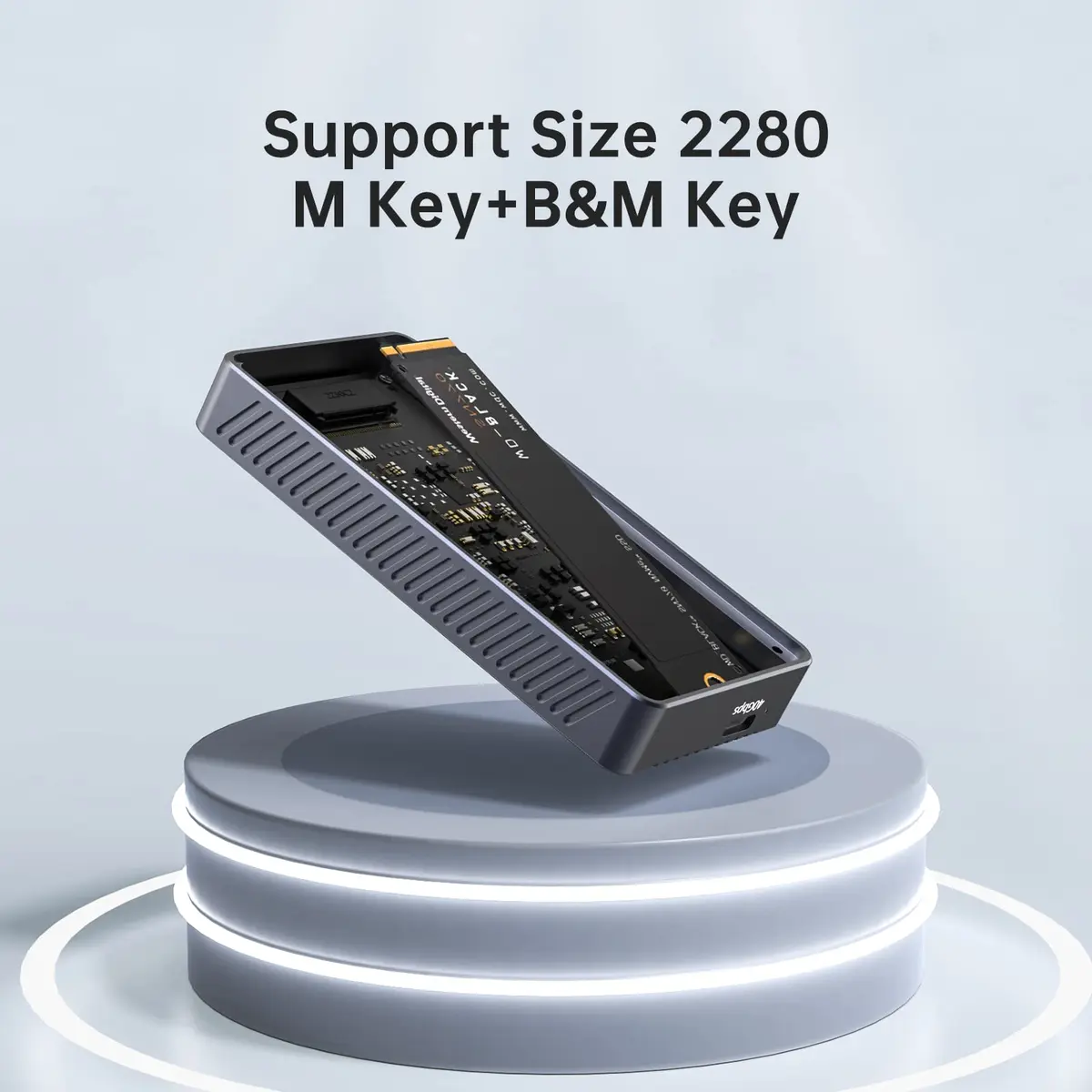 FREEGENE ACASIS 40Gbps M.2 NVMe SSD Enclosure, TBU 405 for M1 M2 Pro/Max | USB4/3.2/3.1/3.0/2.0 Support - view 7