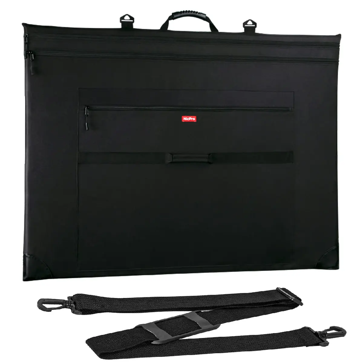 Nicpro Light Weight Art Portfolio Bag, 32x42 Extra Large Art Portfolio Case | Water-Resistant, Collapsible, Durable Nylon - main product image